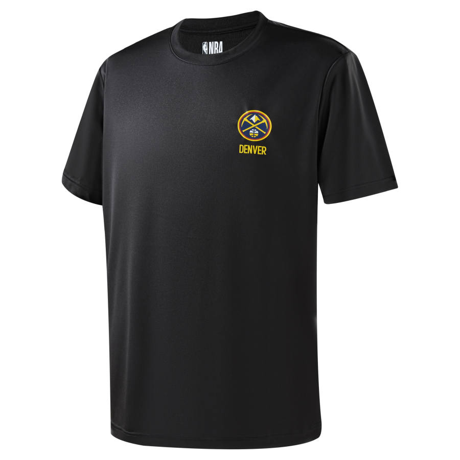 NBA Team Culture Collection T Shirts Unisex Black Crew Neck Moderate Straight Fit