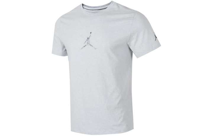 Nike Nike T Shirts Men's Light Gray Crew Neck Moderate Straight Fit