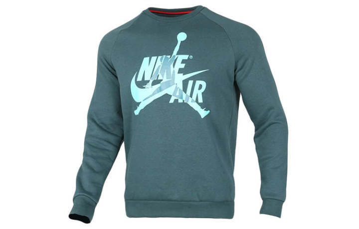 Jordan Jordan Sweatshirts Men's Green Crew Neck Thickened Regular