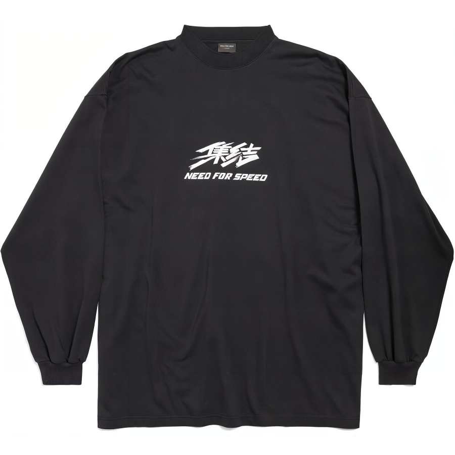Balenciaga x JIPINFEICHE SS24 T Shirt Loose Fit Unisex Black