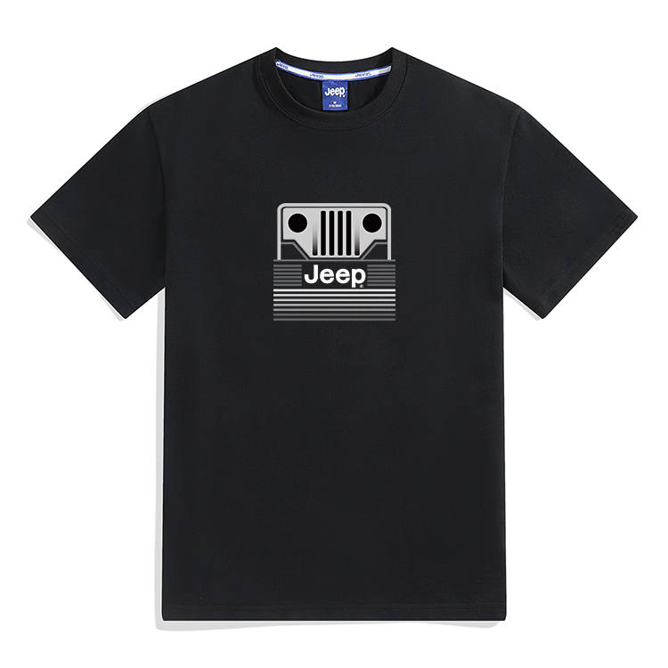 Jeep T Shirts Unisex Crew Neck Moderate Straight Fit