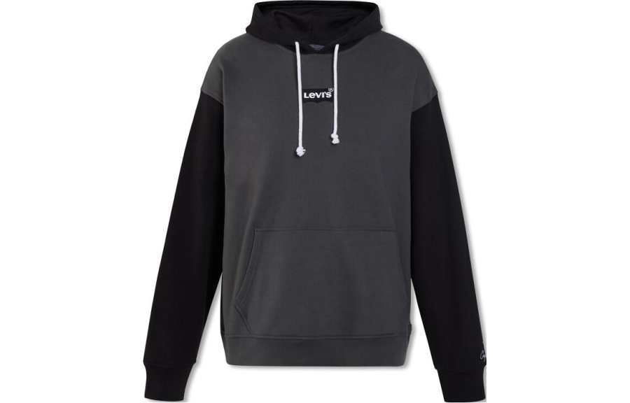 Levis Levis Sweatshirts Men's Gray Hooded Moderate Regular