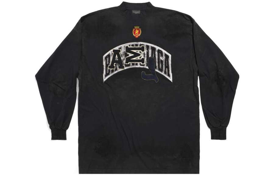 Balenciaga Sweatshirt Loose Fit Unisex Black