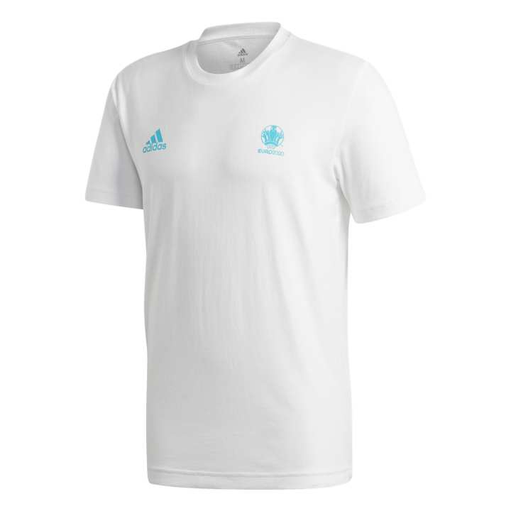 Adidas Adidas T Shirts Men's White Crew Neck Moderate Straight Fit