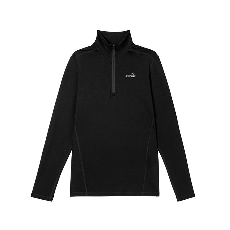 Ellesse Ellesse T Shirts Unisex Black Half Turtleneck Thin