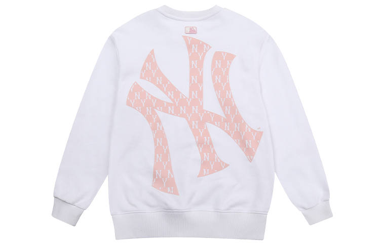 MLB MLB Old Flower Sweatshirts Unisex White Crew Neck Moderate