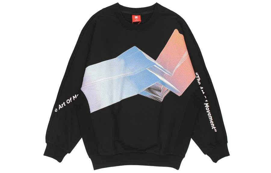 Li-Ning Li Ning Sweatshirts Men's Black Crew Neck Moderate Regular