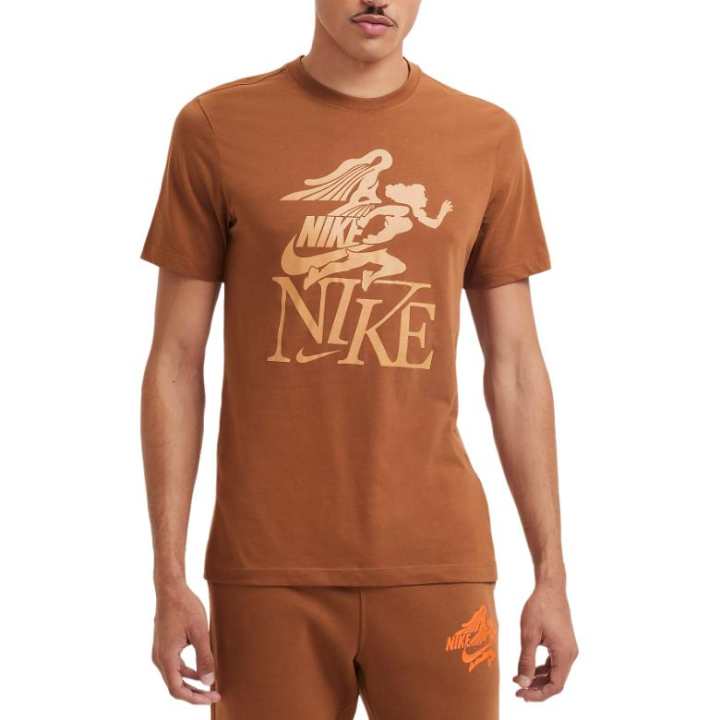 Nike Nike T Shirts Men's Tan Crew Neck