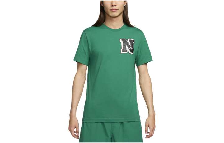 Nike Nike T Shirts Men's Green Crew Neck Moderate