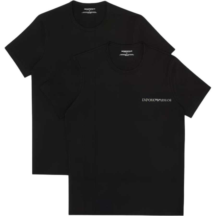 EMPORIO ARMANI T Shirt Men's 2 Pack Black