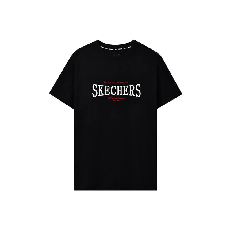 Skechers Sports League Collection T Shirt Unisex Black 0018