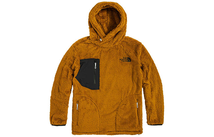 THE NORTH FACE Sweatshirts Men's Brown Yellow Hooded Moderate Other