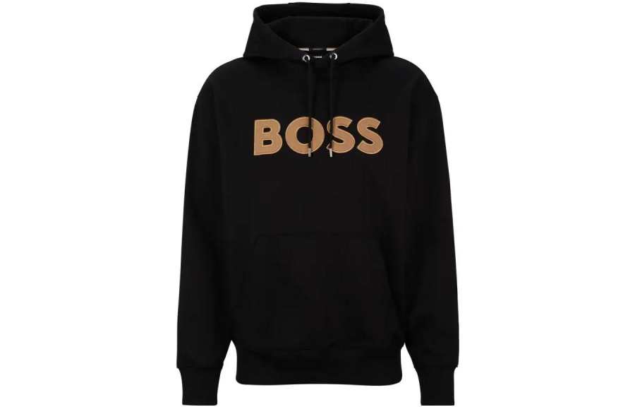 HUGO BOSS 【Previous Season】logo-print drawstring hoodie