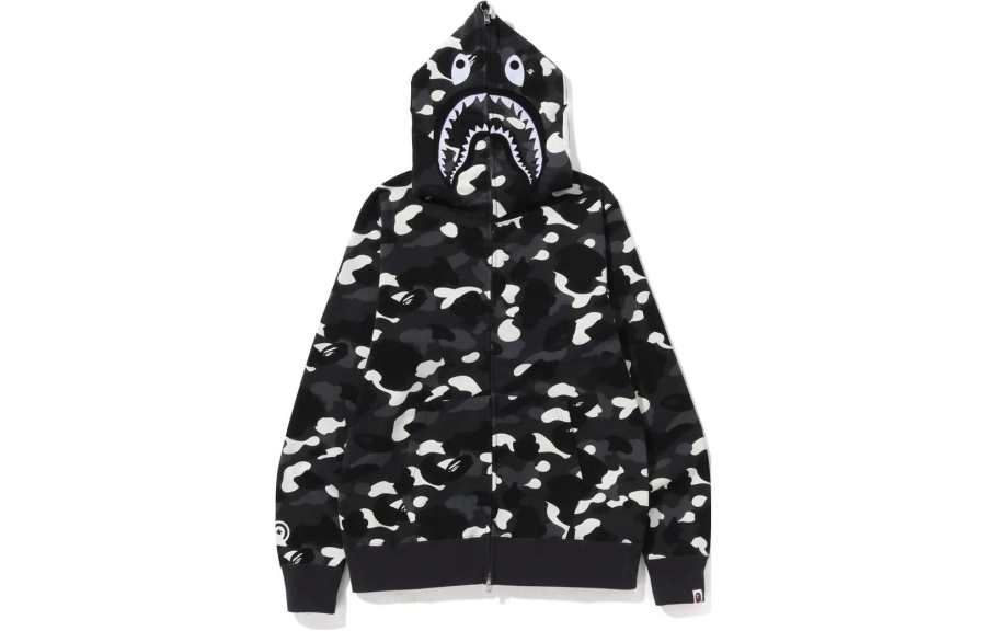 A BATHING APE Shark Series Sweatshirt Men's Glow In The Dark Shark