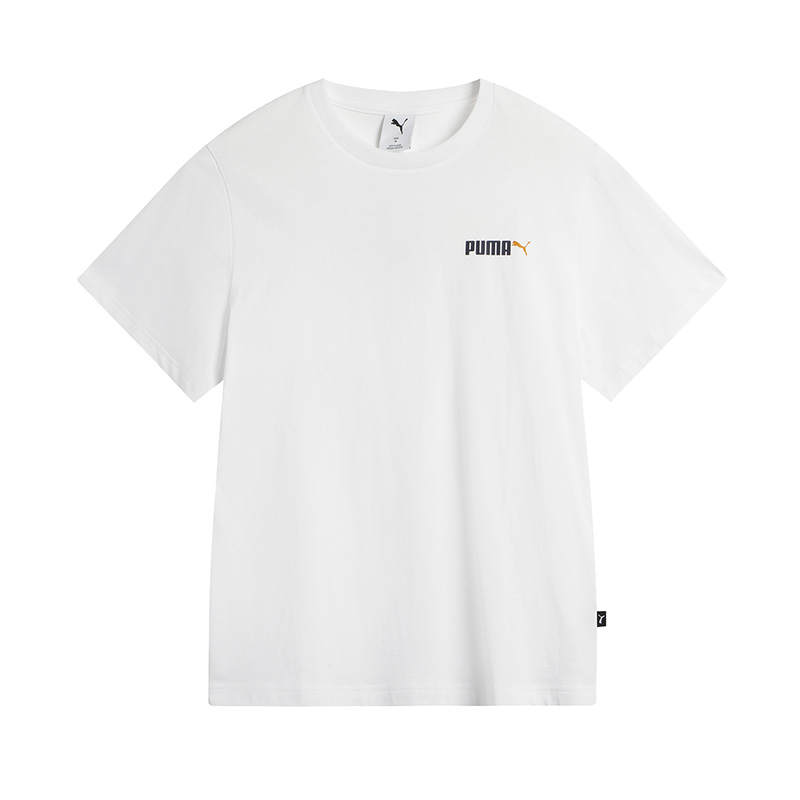 PUMA ESS 2 COLOR SMALL NO. 2 LOGO T Shirt Unisex White