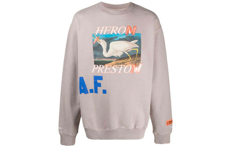 HERON PRESTON Graphic print Long sleeved Sweatshirt
