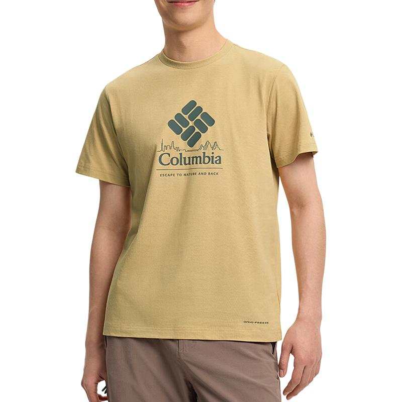 Columbia City Outdoor Collection T Shirt Men's Yellow