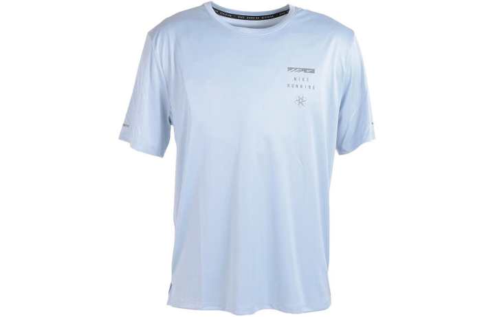 Nike Nike T Shirts Men's Light Blue Crew Neck Moderate Straight Fit