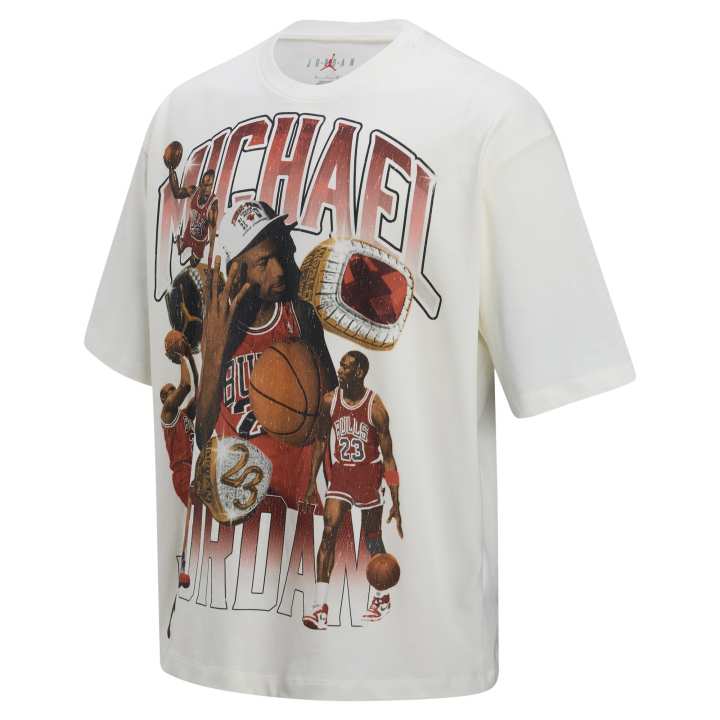 Jordan Jordan Flight Essentials T Shirt Men's Sail White/Campus Red