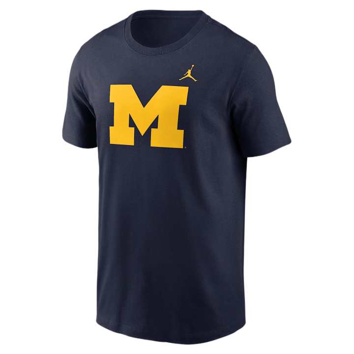 Jordan Jordan Michigan Wolverines Primetime Logo Men's Nike College T Shirt