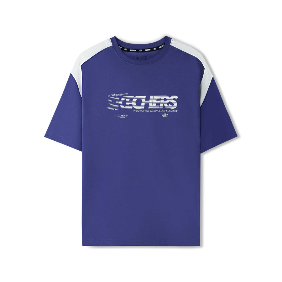 Skechers T Shirt Unisex Captain Purple