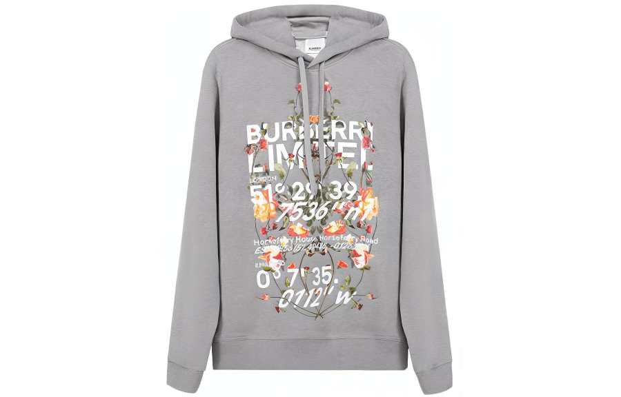 Burberry Floral Montage Print Hoodie