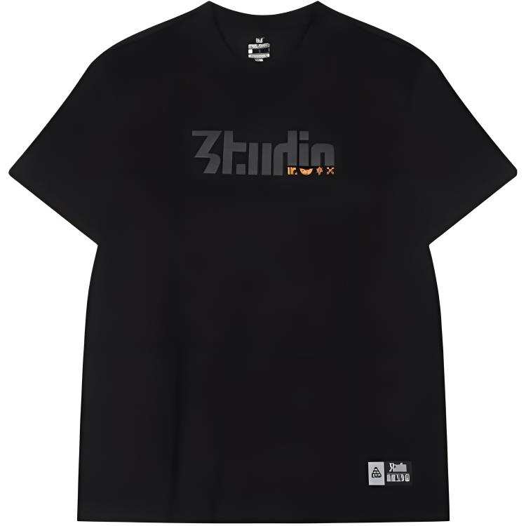361° T Shirts Men's Super Black Crew Neck Moderate