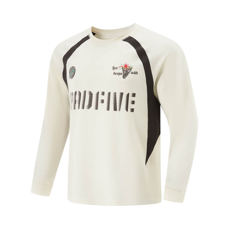 Li-Ning Li Ning T Shirts Men's Ecru Crew Neck Moderate