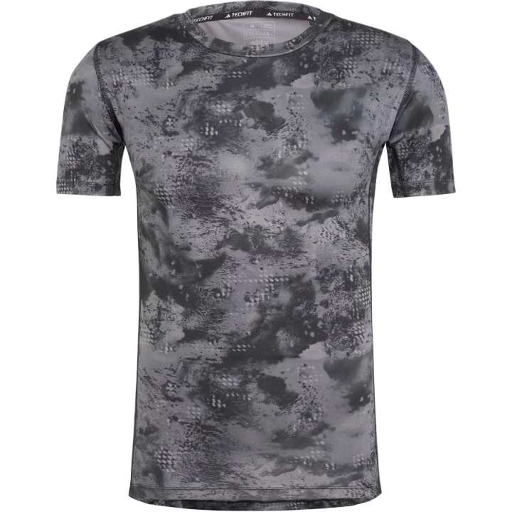 Adidas Adidas Free Shipping With AdiClub Techfit Training Allover Print Tee