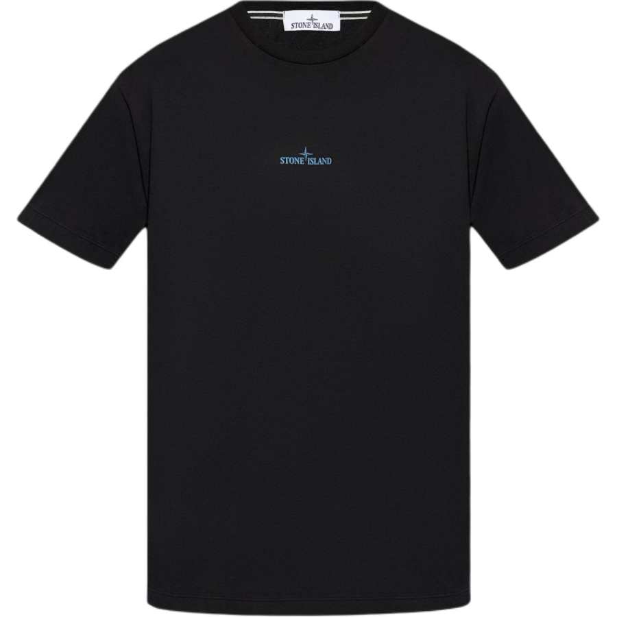 STONE ISLAND Logo Printed Crewneck T Shirt
