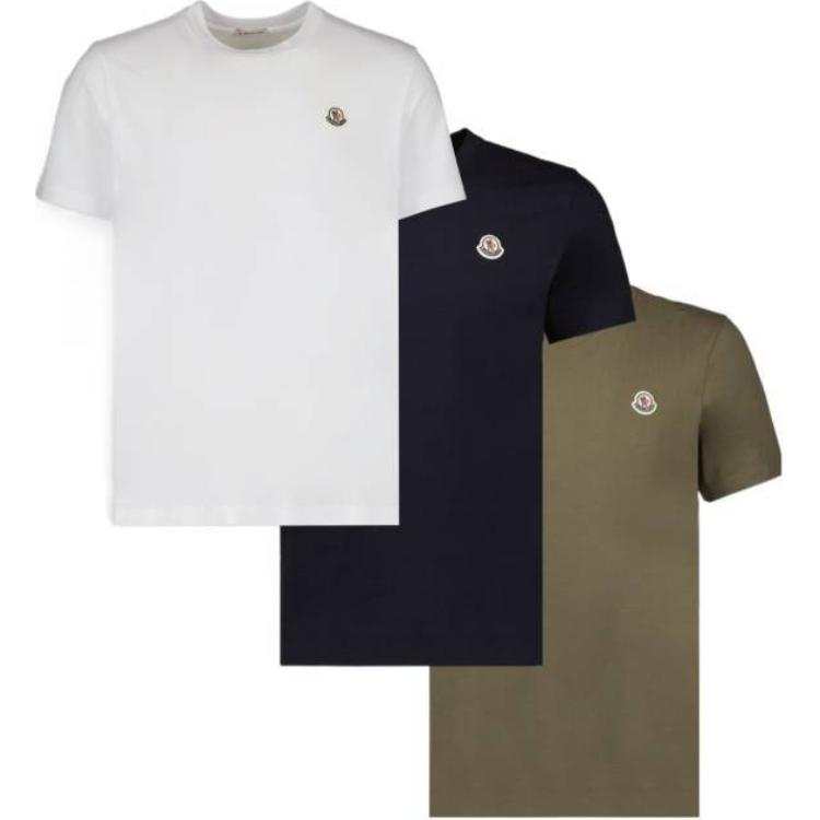 Moncler Pack Of Three Crewneck T Shirt