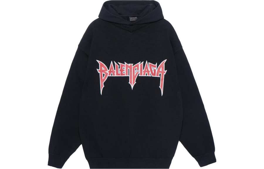 Balenciaga Logo Printed Hoodie