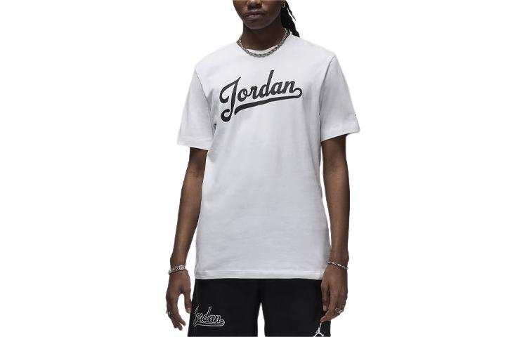 Jordan Jordan Flight MVP T Shirts Men's White Crew Neck Moderate Straight Fit