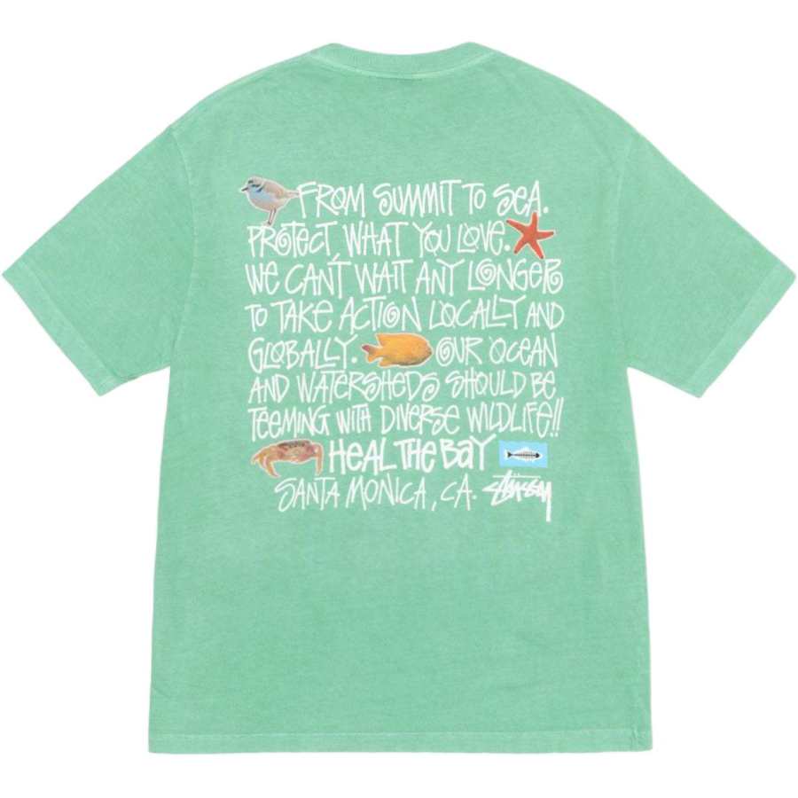 Stussy x Heal The Bay T Shirt Unisex