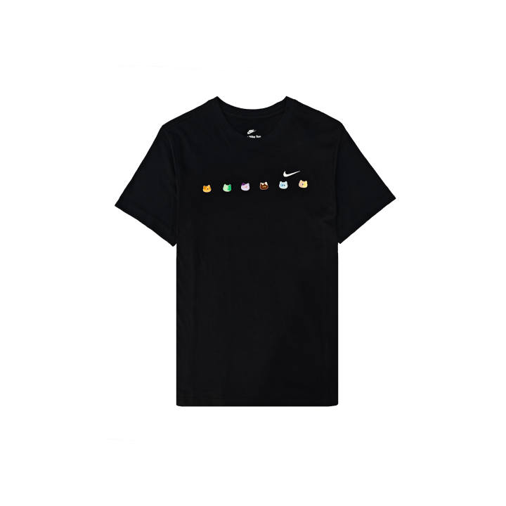 Nike Nike T Shirts Unisex Black Crew Neck Moderate Straight Fit