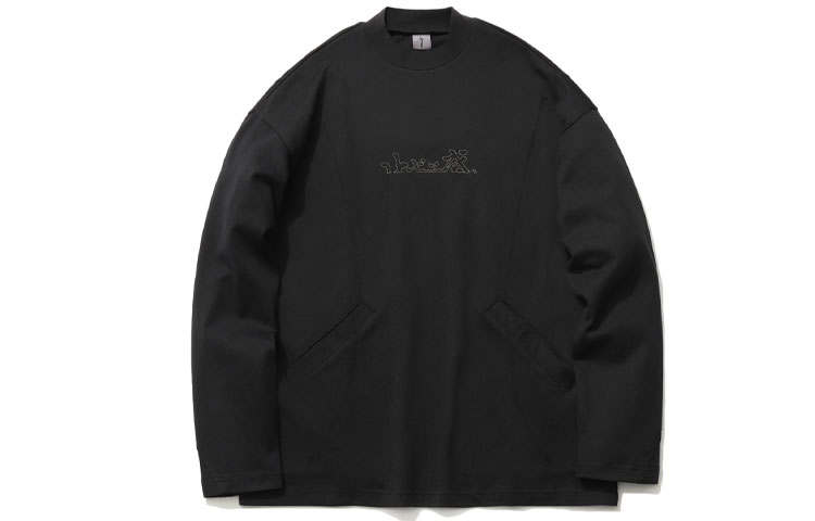 Li-Ning Li Ning Sweatshirts Men's Black Crew Neck Moderate Regular