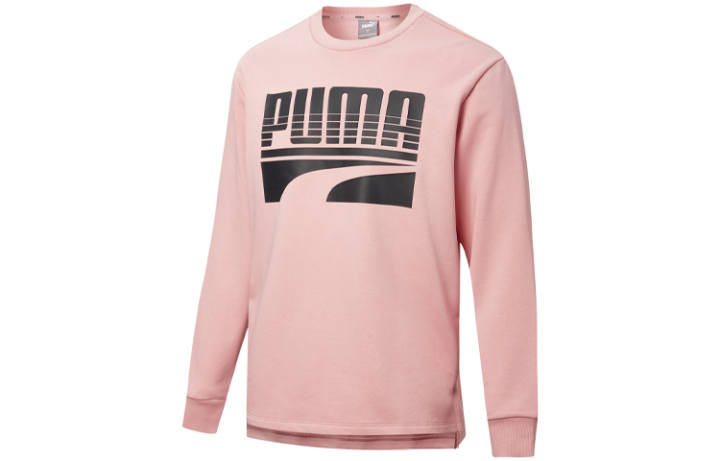PUMA PUMA Letter Print Sweatshirt Men's Newlywed Pink