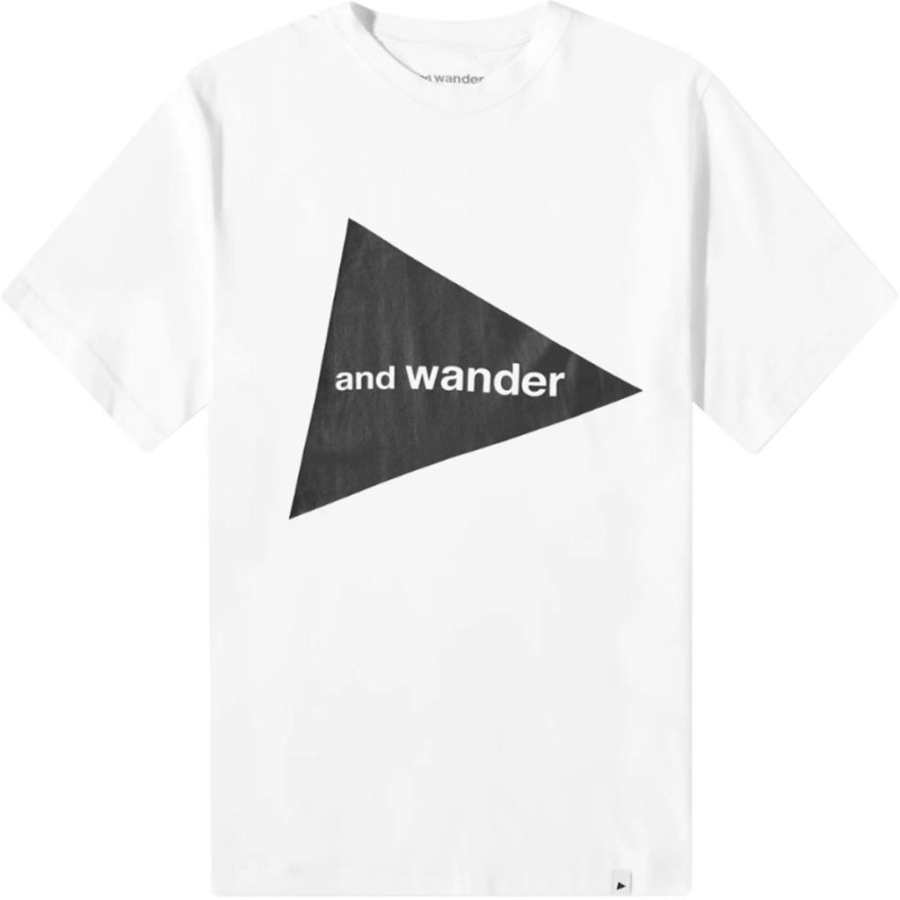 And Wander Logo Printed Crewneck T-Shirt