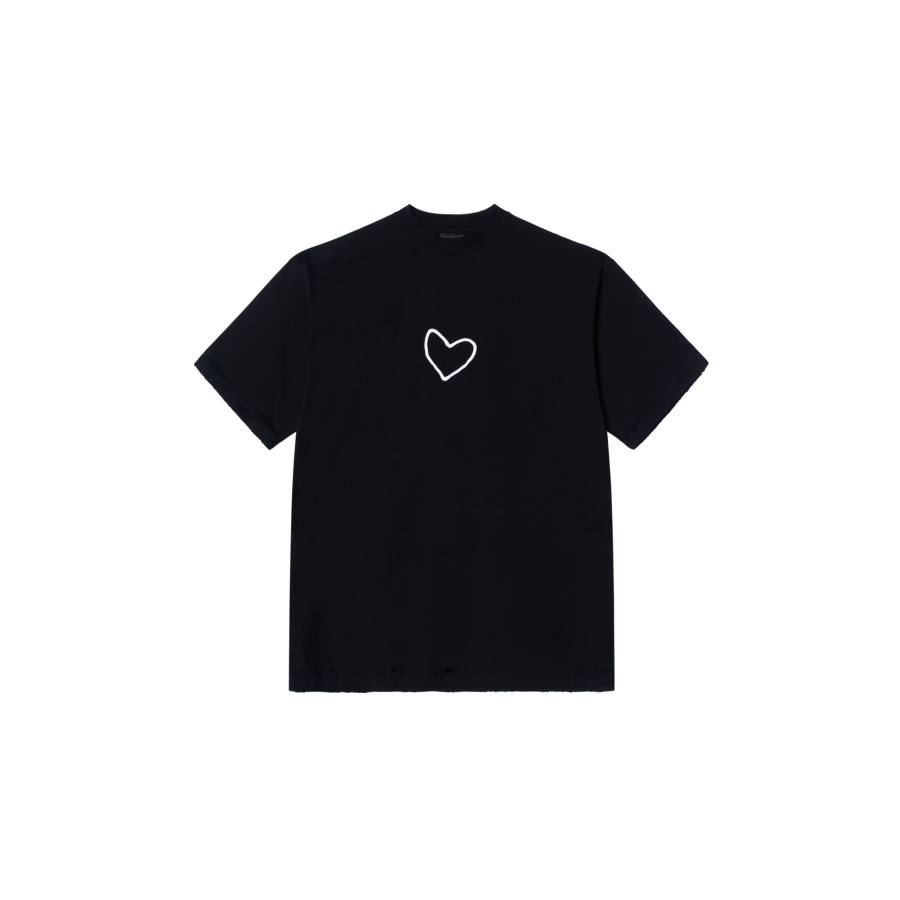 Balenciaga T Shirt Loose Fit Men's Black