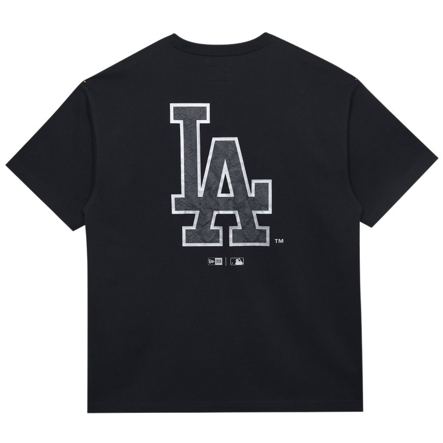 New Era Short Sleeved T Shirts, Couple, Trendy Versatile Unisex Black