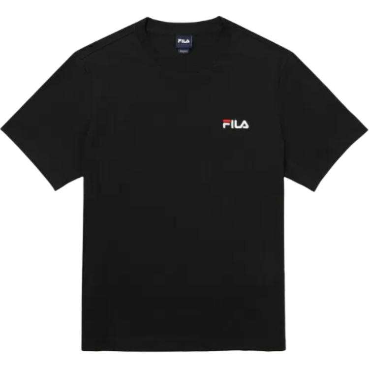 FILA T Shirt Korean Style Unisex Black