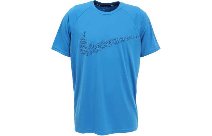 Nike Nike T Shirts Men's Blue Crew Neck Moderate Straight Fit