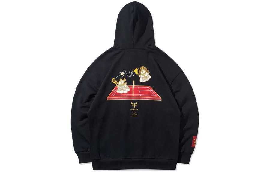 Li-Ning Li Ning Sweatshirts Men's Black Hooded Moderate Regular