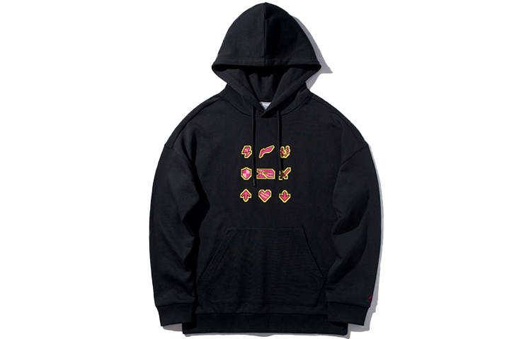 Li-Ning Li Ning Sports Fashion Collection Sweatshirts Men's Black Hooded Moderate Regular
