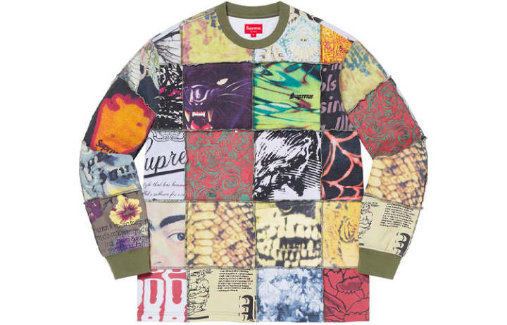 Supreme Supreme Mosaic Patchwork L/S Top