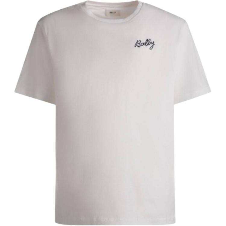 Bally logo-embroidered organic cotton T-shirt