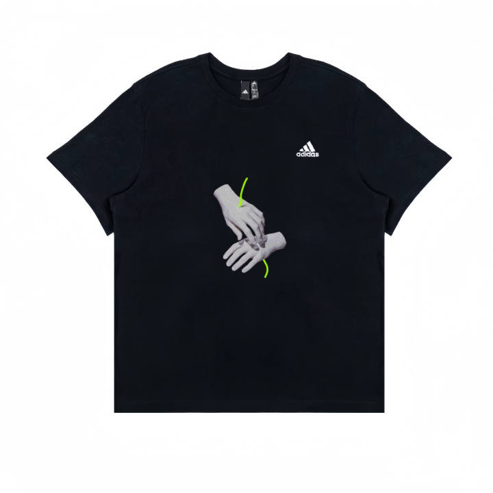Adidas Adidas T Shirts Unisex Black Crew Neck Moderate