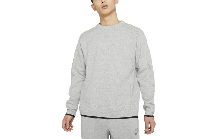 Nike Nike Sweatshirts Men's Gray Crew Neck Moderate Regular