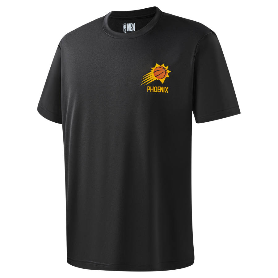 NBA Golden State Warriors T Shirts Men's Black Crew Neck Moderate Straight Fit