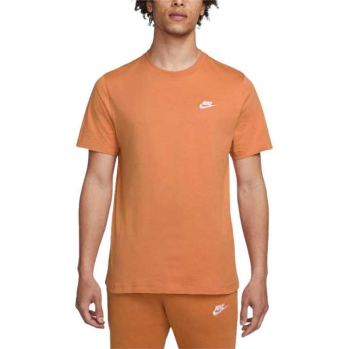 Nike Nike T Shirts Men's Orange Crew Neck